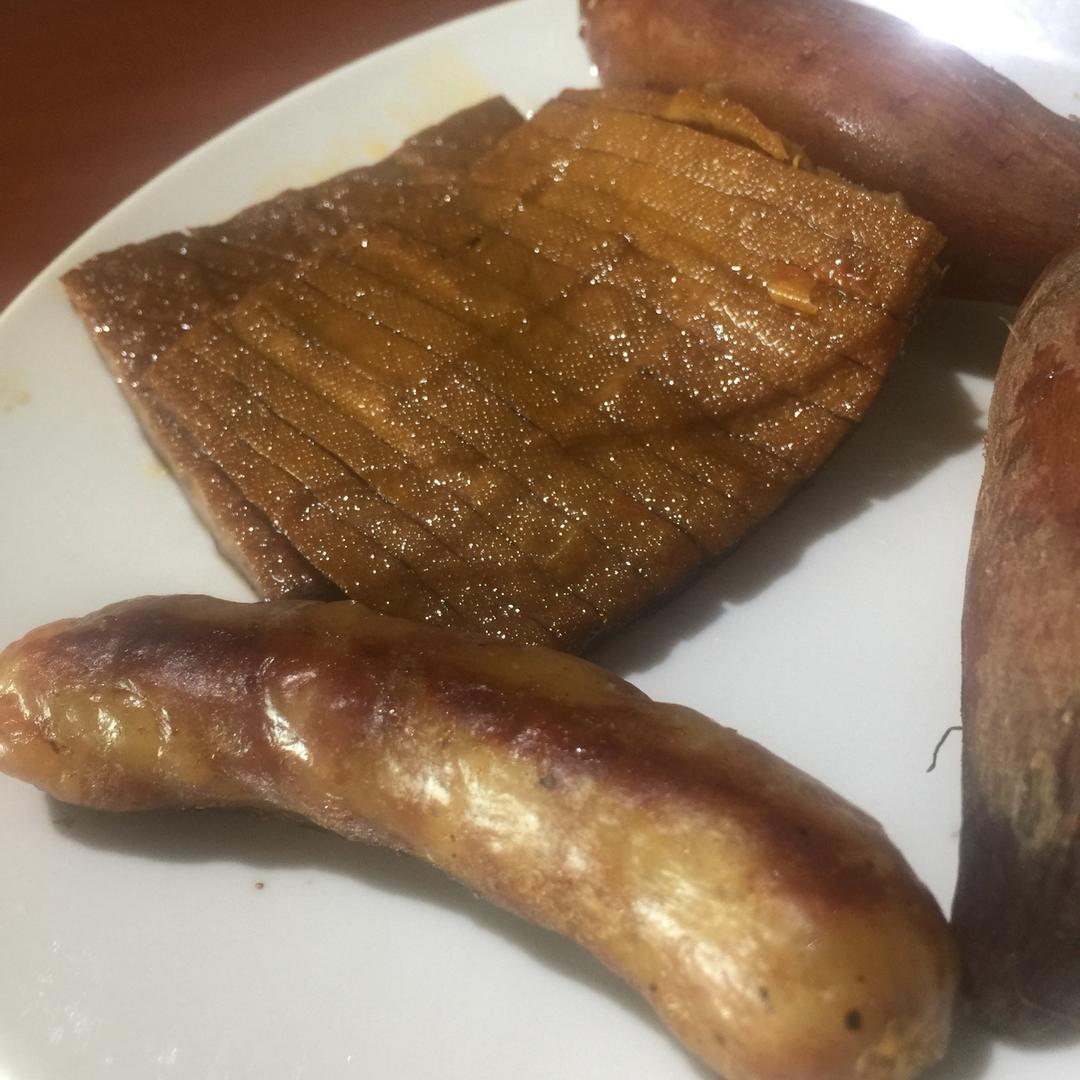 自制脆皮肠