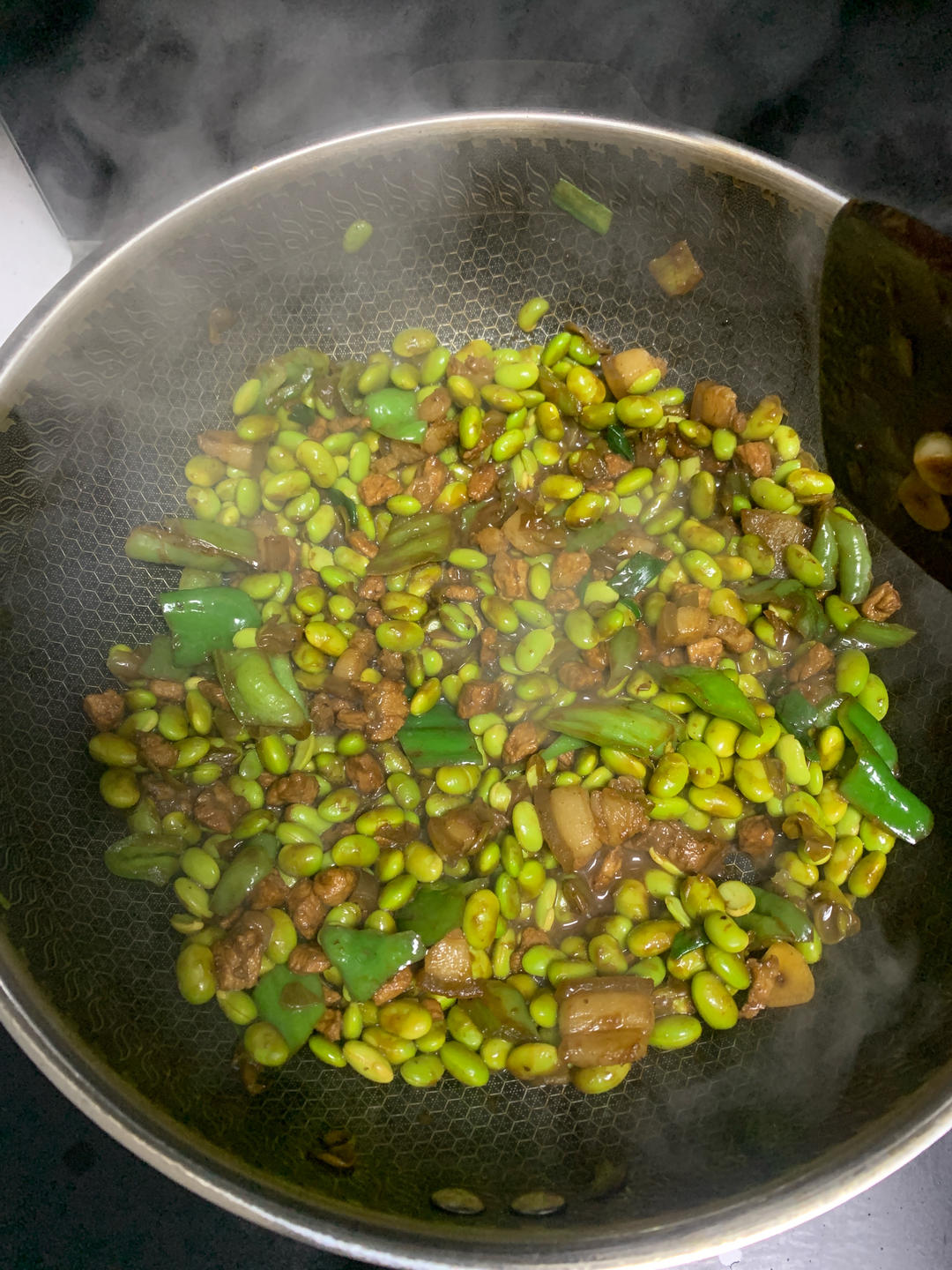 毛豆炒肉