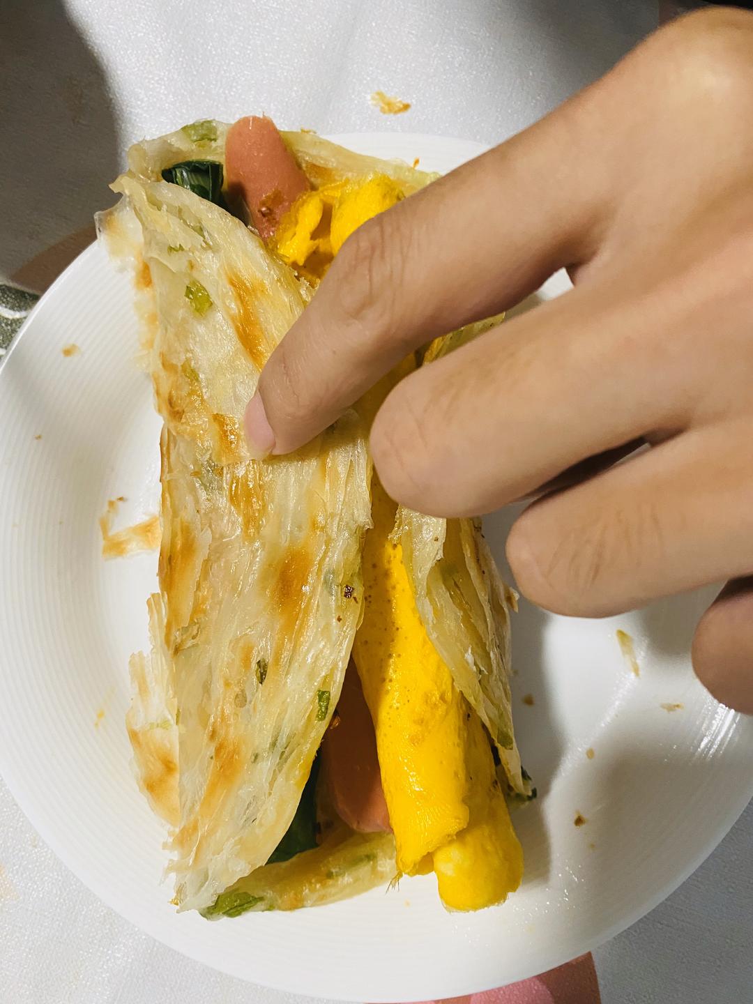 葱香大饼卷万物