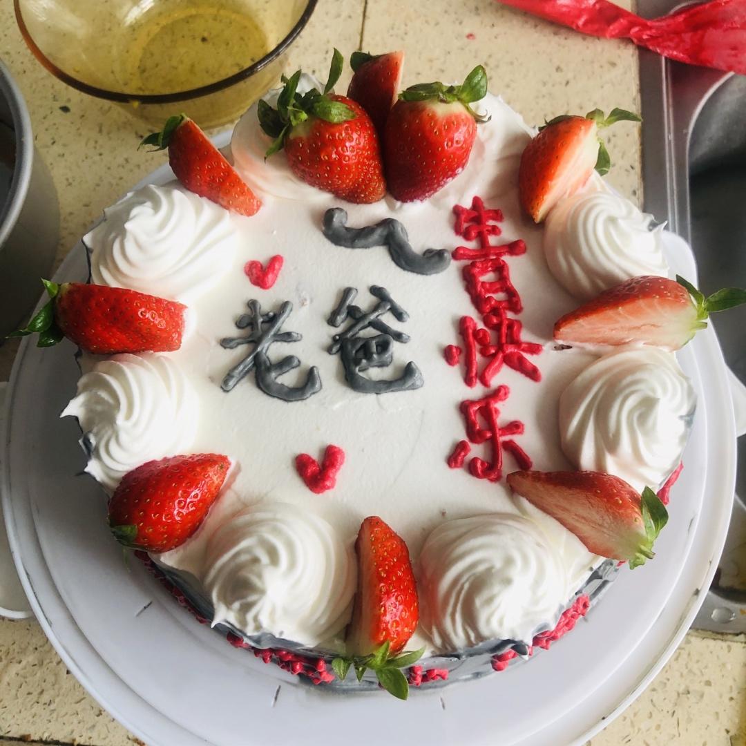 视频菜谱:6寸加高奶油水果蛋糕（适合新手）