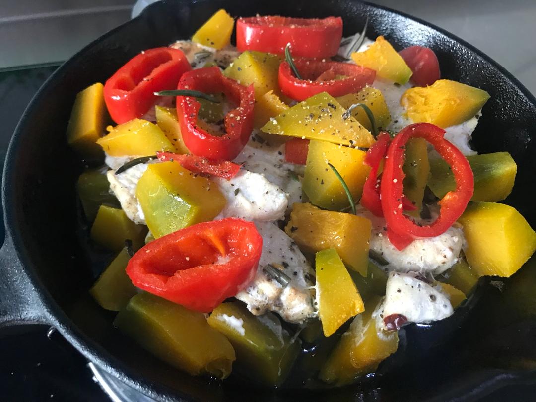 【健康三餐】百里香南瓜烤鸡胸