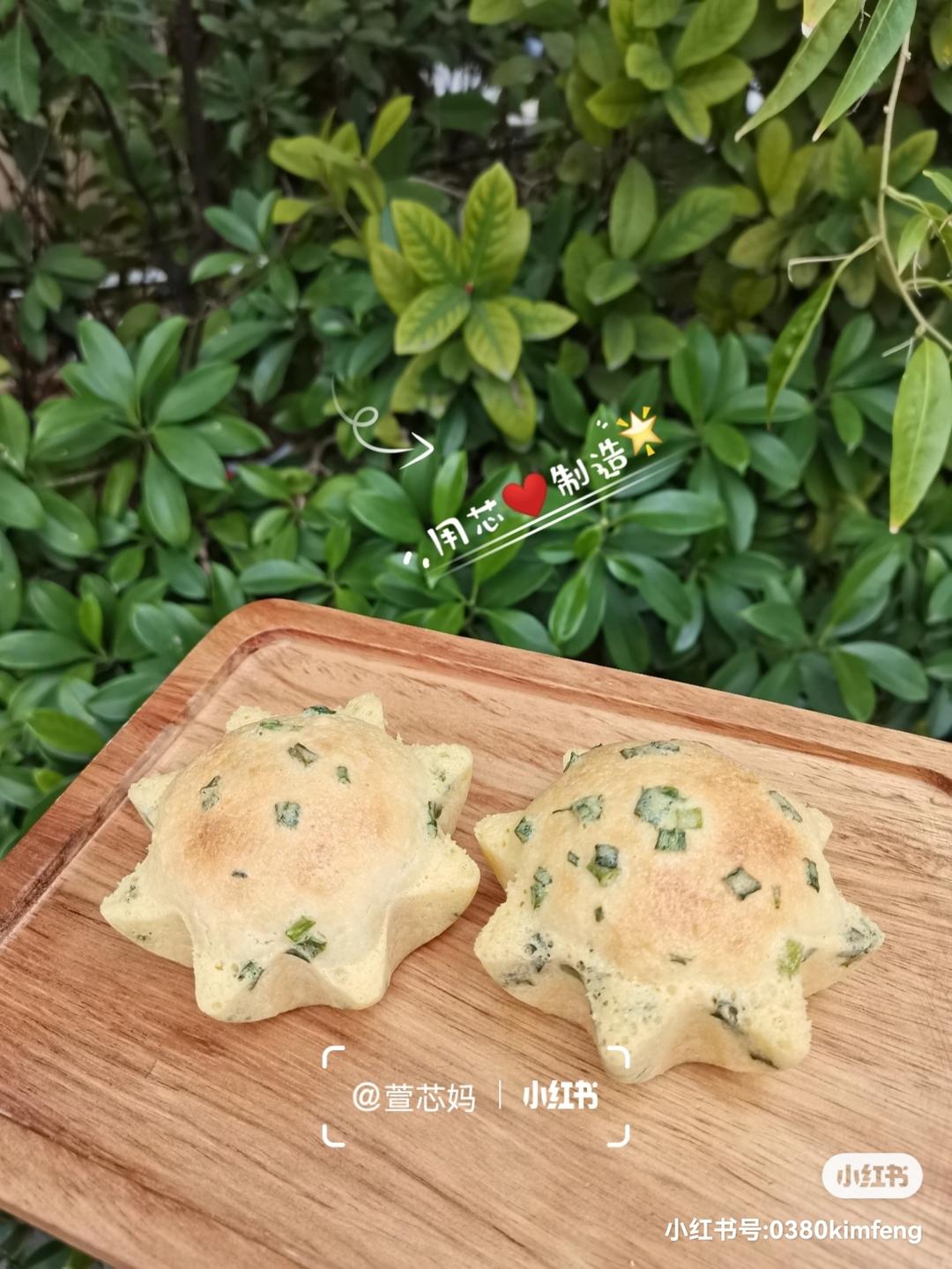 葱香肉松墨西哥面包（波兰种+烫种）