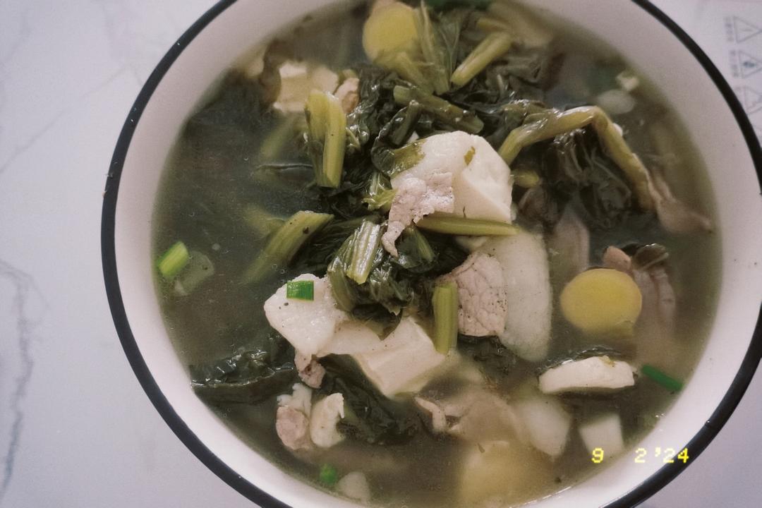 雪里红炖豆腐