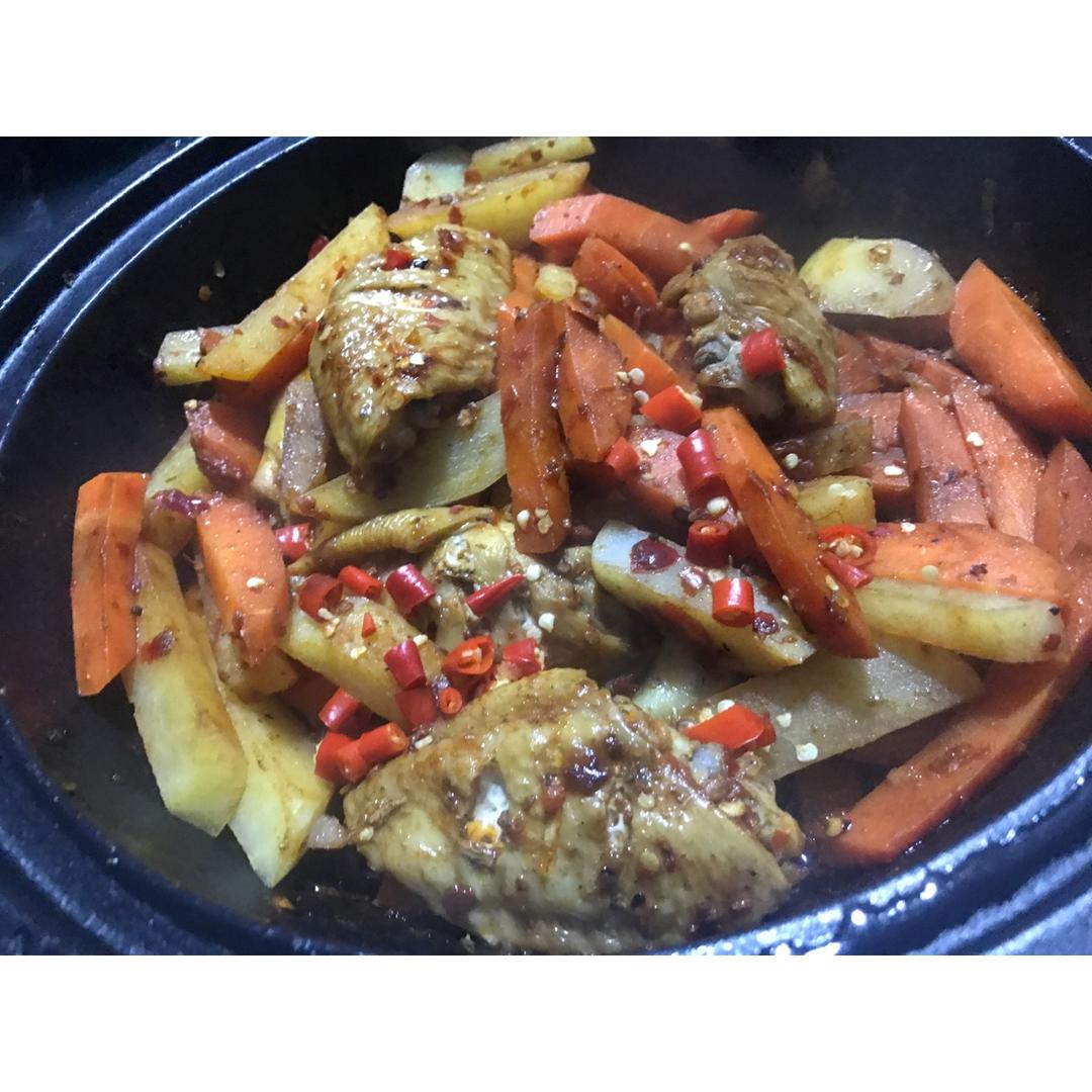 香薯鸡翅锅(塔吉锅)