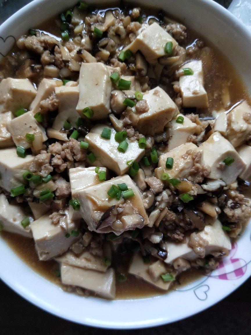 超级下饭的香菇肉沫豆腐