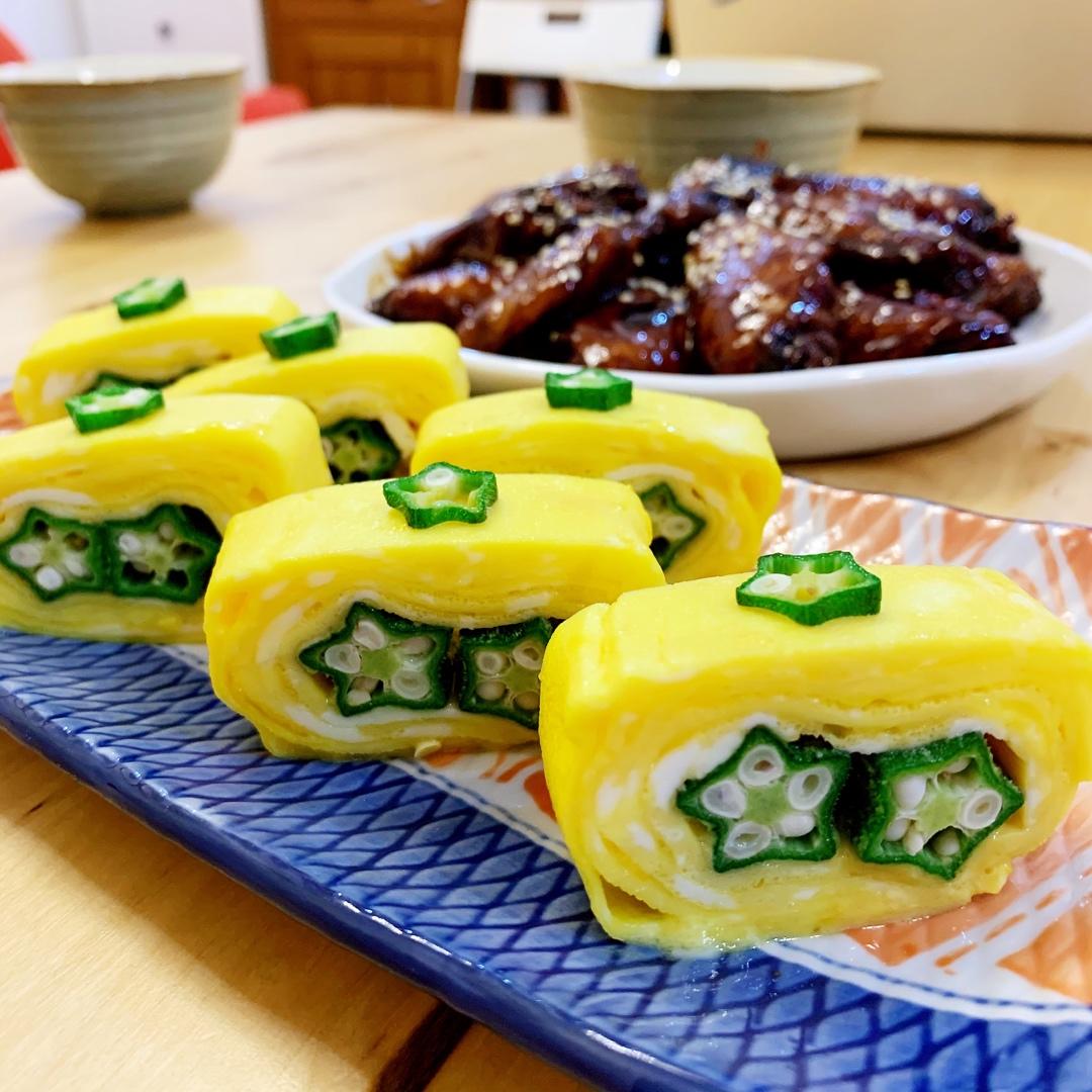 秋葵厚蛋烧