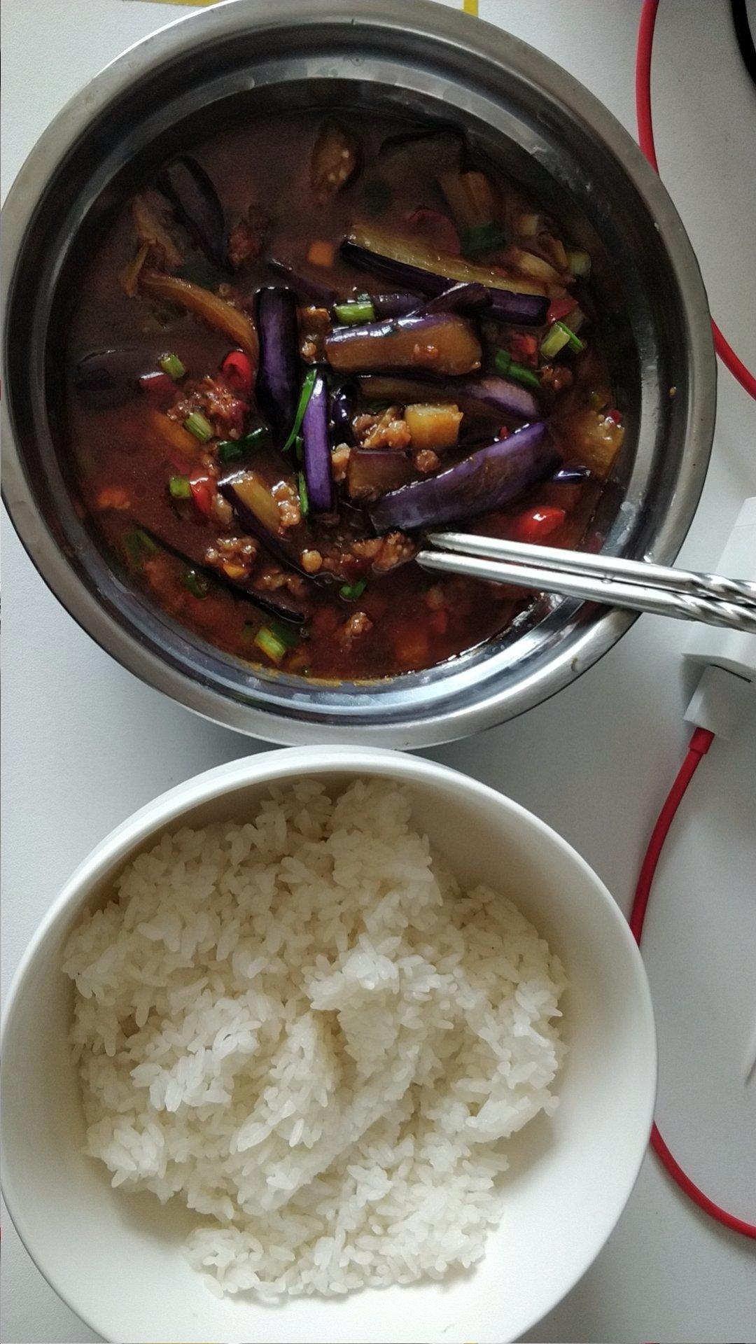 红烧肉沫茄子