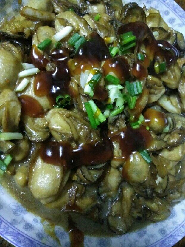 姜葱爆炒生蚝