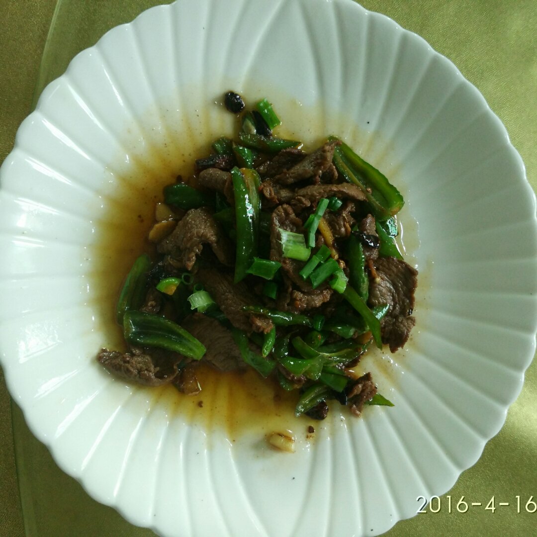 青椒炒牛肩