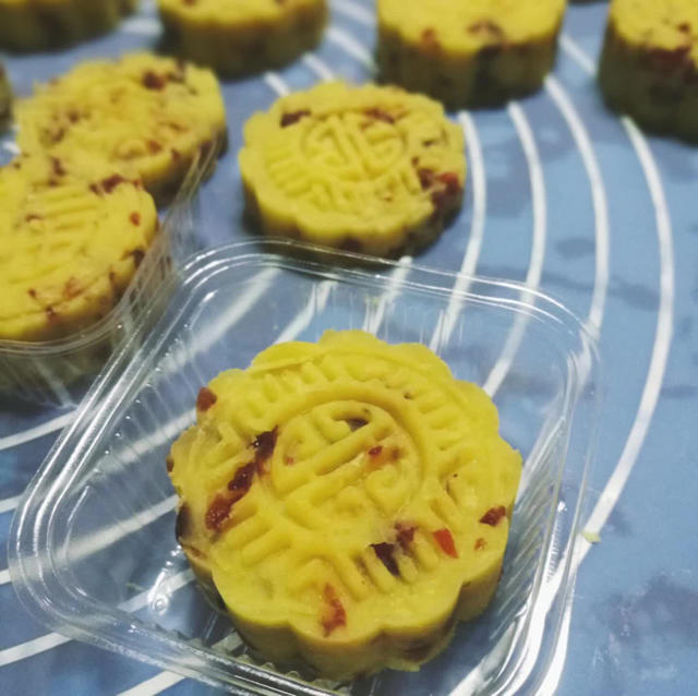 蔓越莓绿豆糕