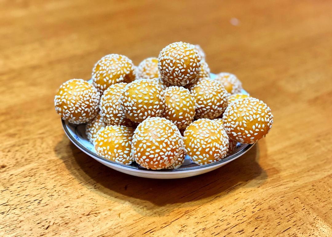 外酥里糯南瓜小麻球