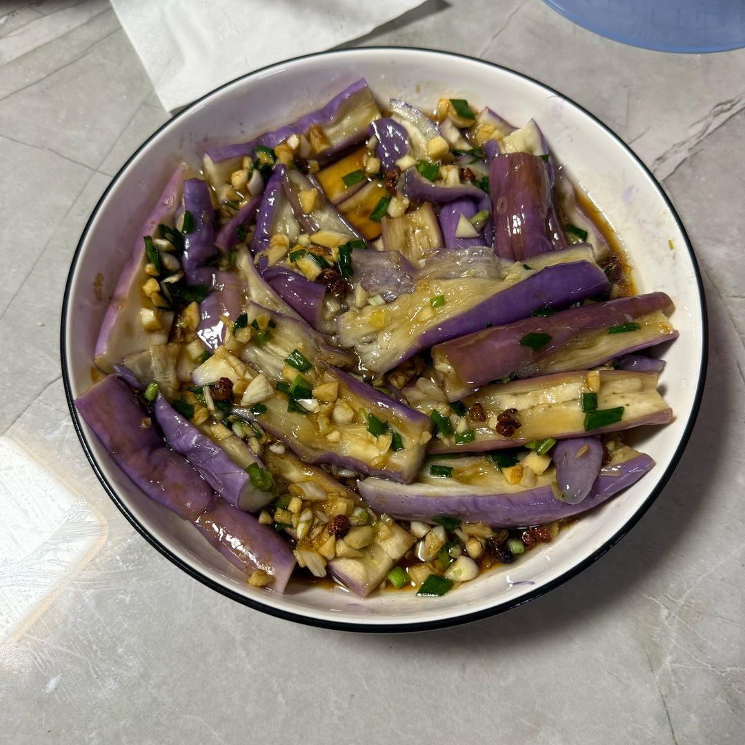蒜泥茄子（蒸）