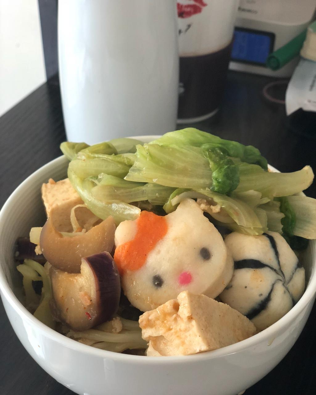 小白菜丸子汤