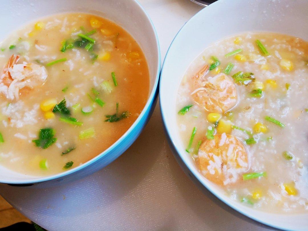 鲜虾砂锅粥