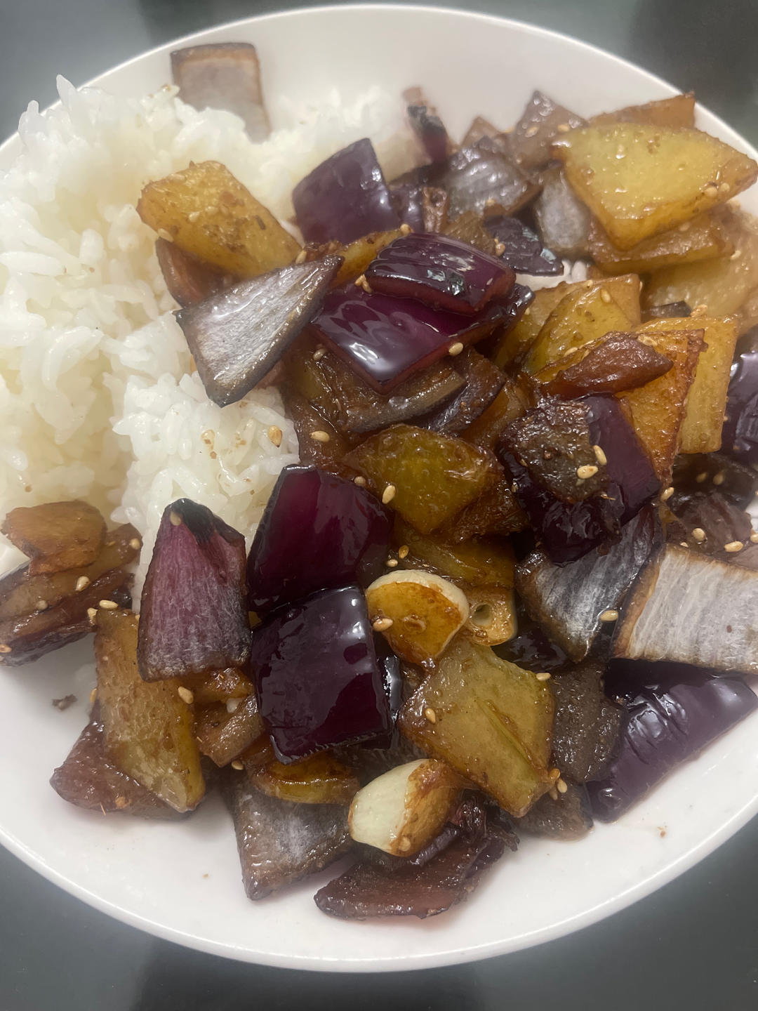 孜然洋葱炒土豆