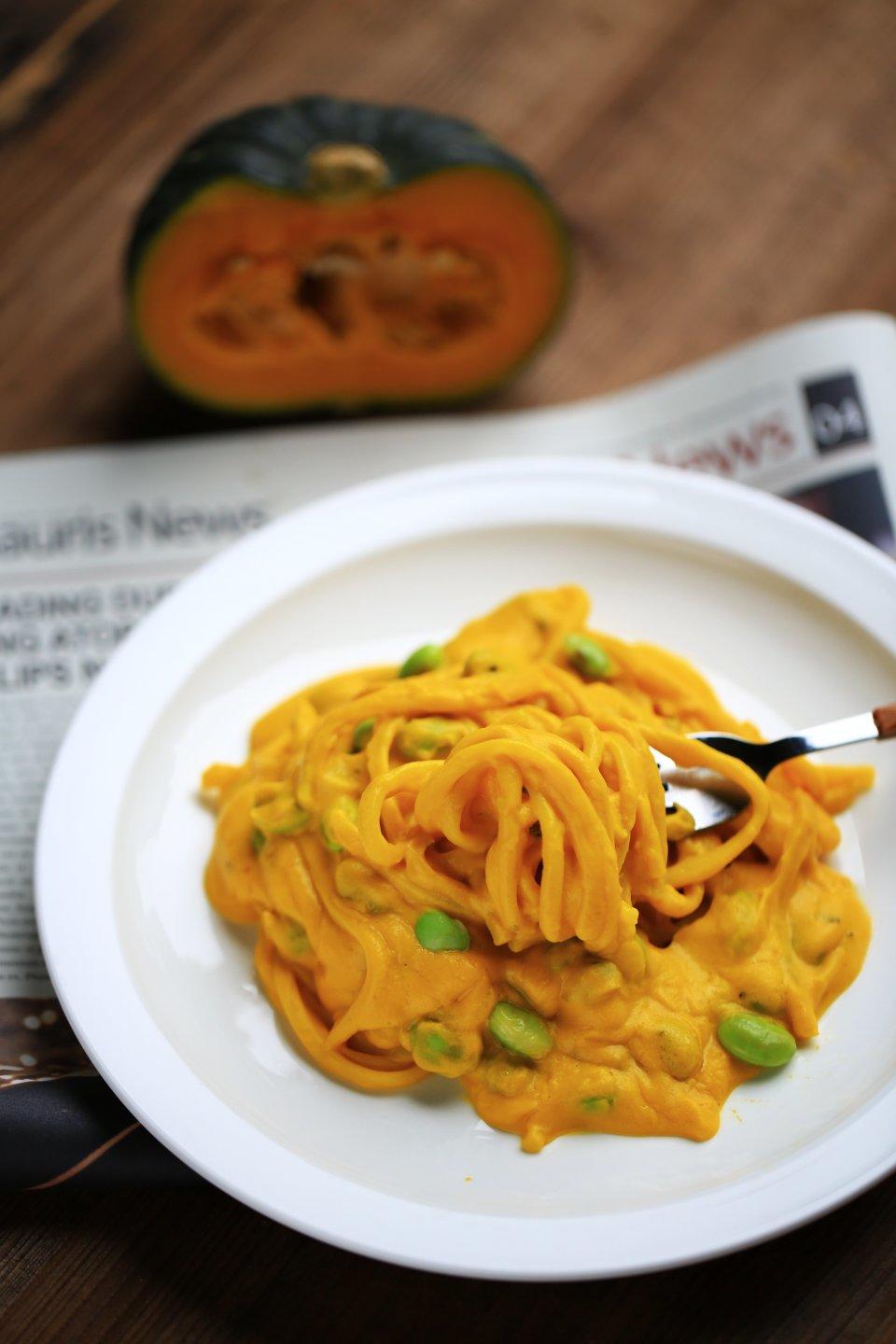 无与伦比的香滑！南瓜奶油意面