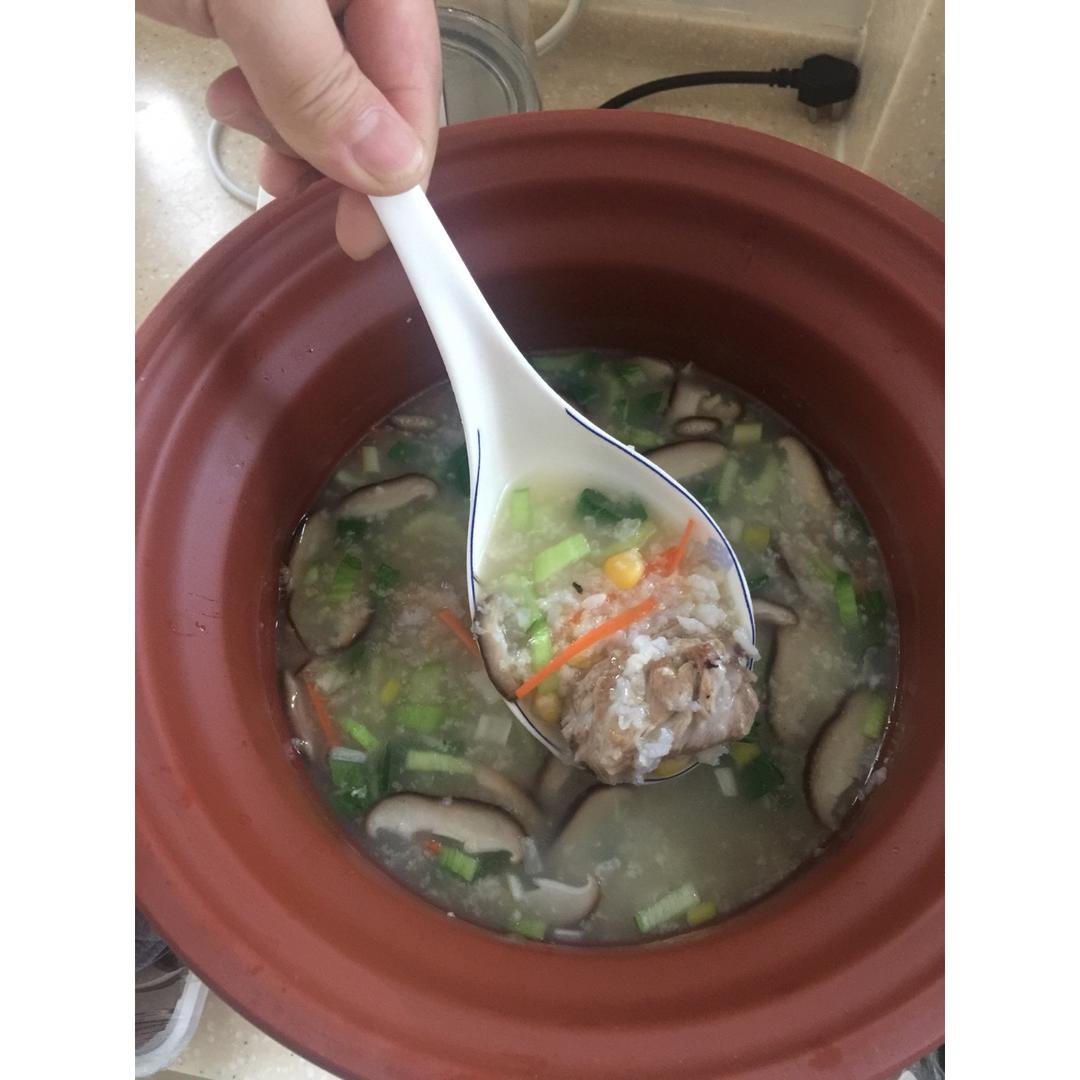 菌菇排骨粥