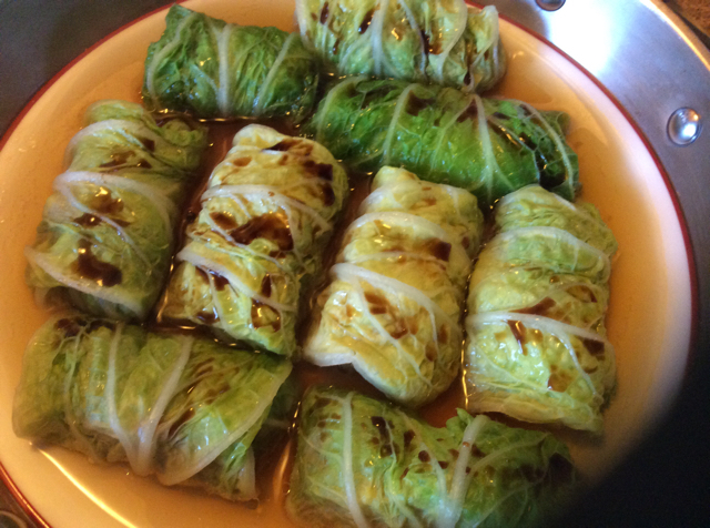 白菜肉糜卷