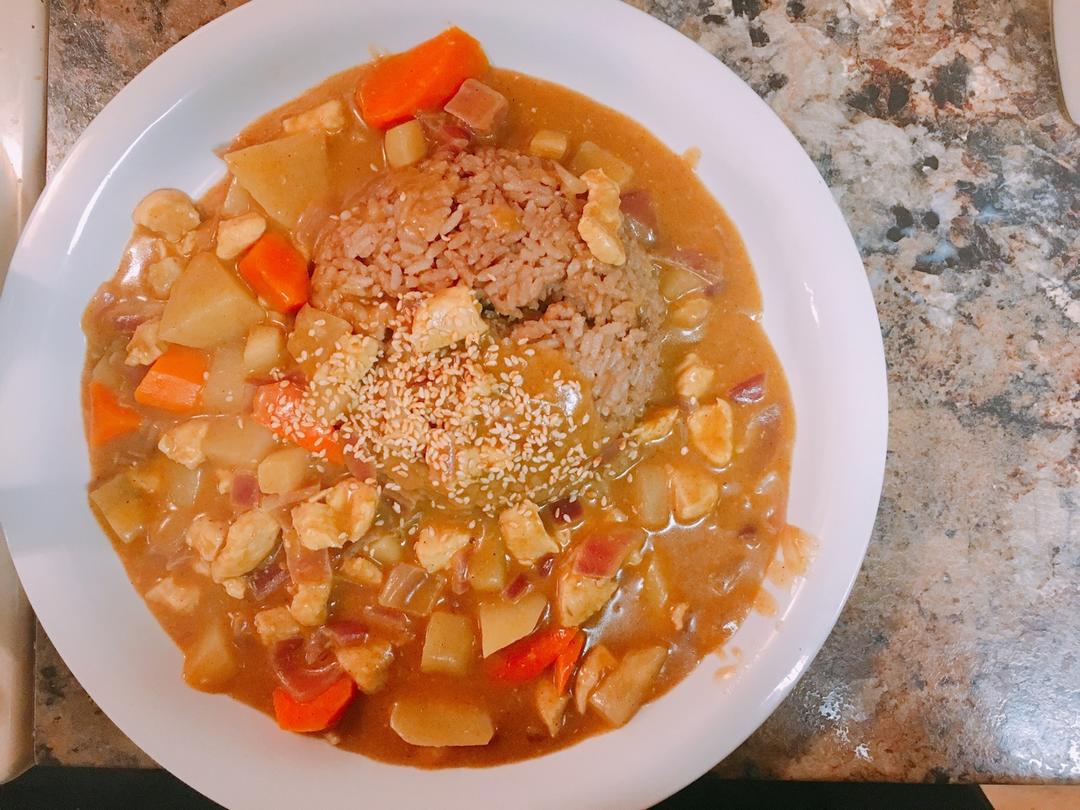 咖喱鸡饭