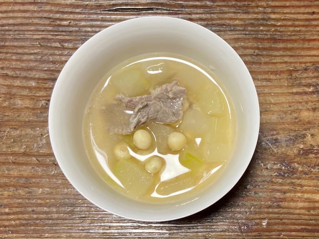 冬瓜芡实牛肉汤的做法