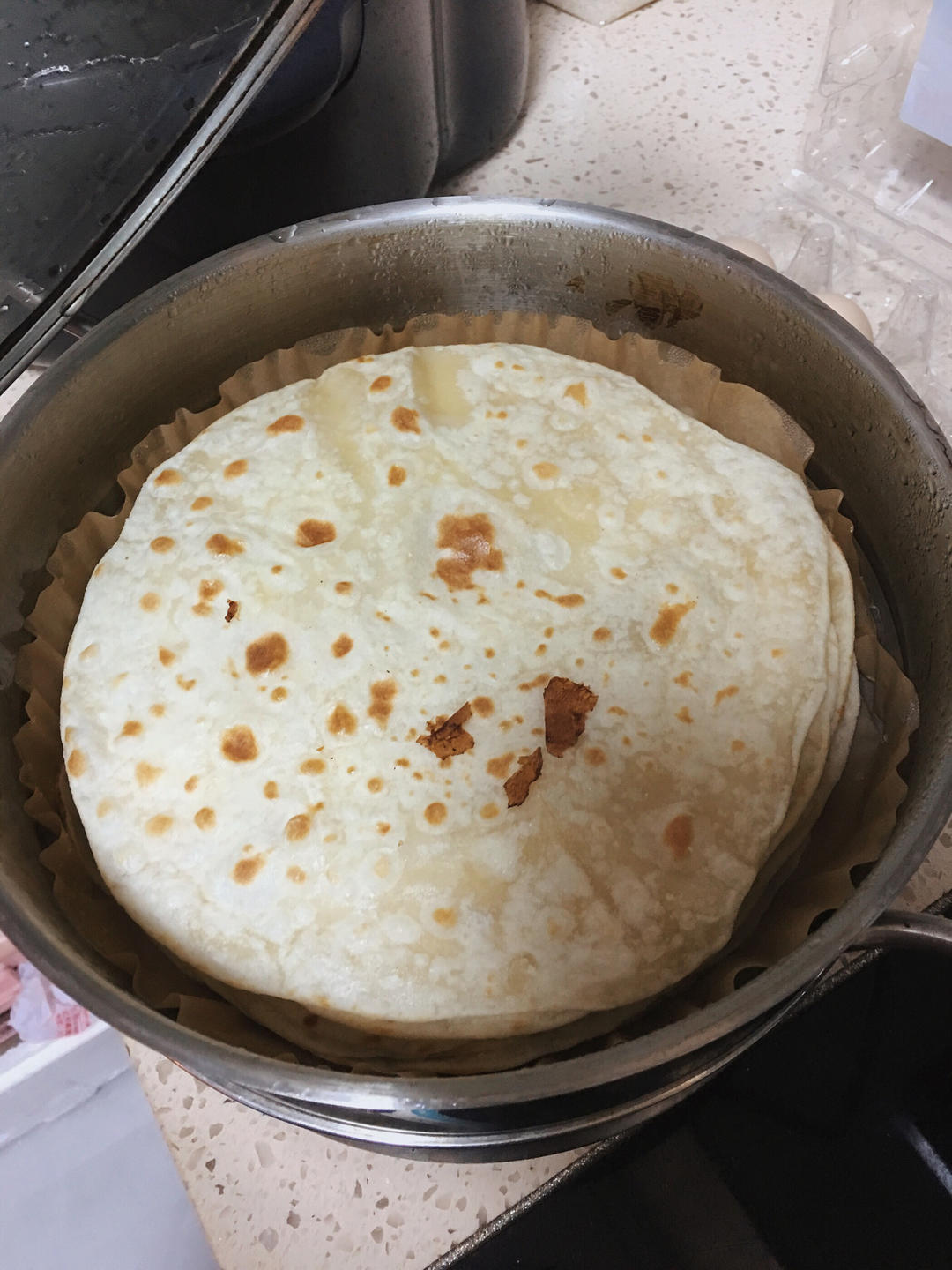 卷饼、春饼皮又薄又软还有韧劲的秘方