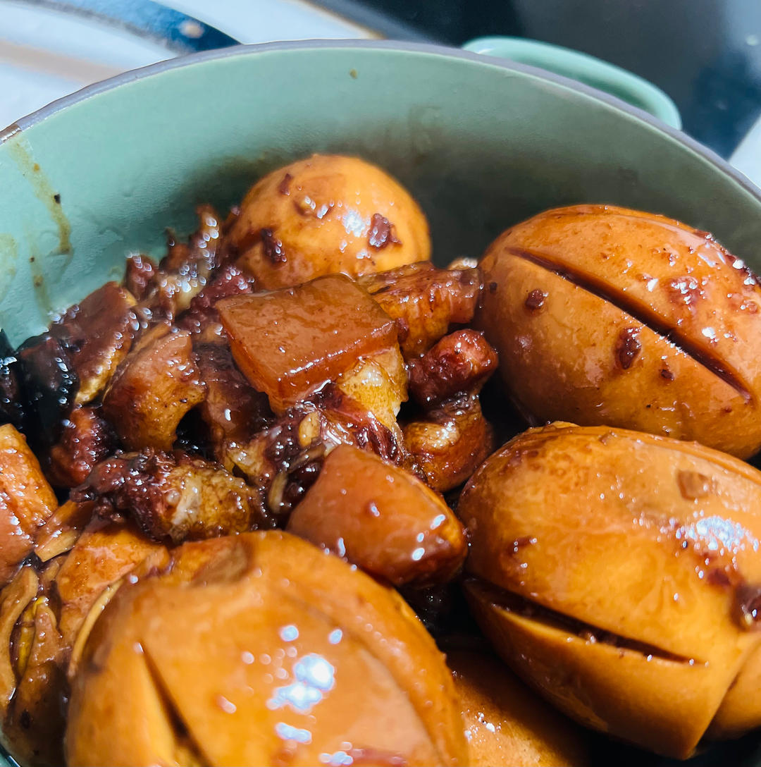 其实也不是很难的红烧肉烧蛋