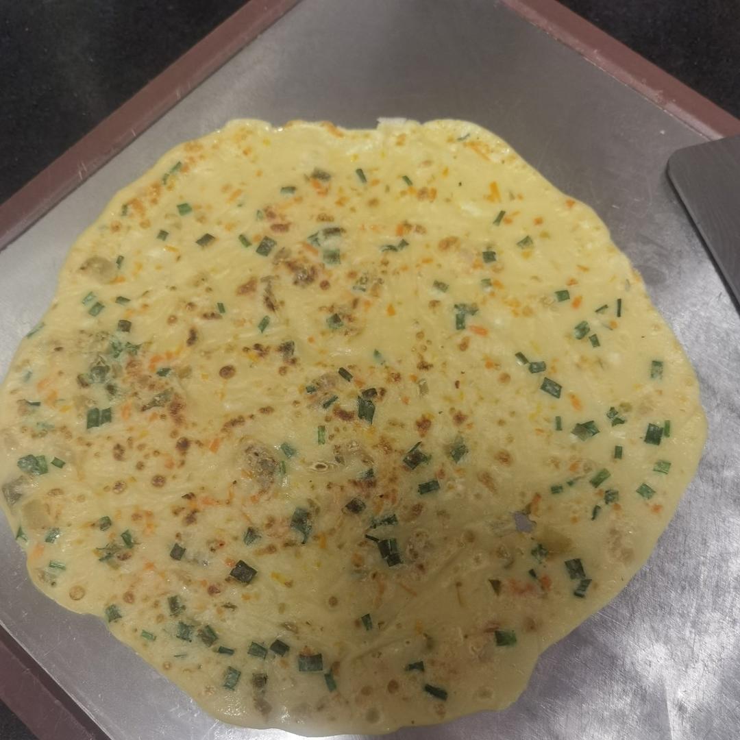 简单快手蔬菜鸡蛋煎饼