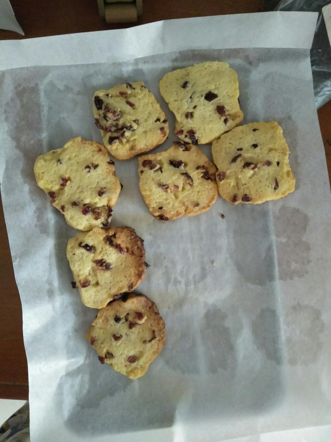 低糖少油版蔓越莓饼干