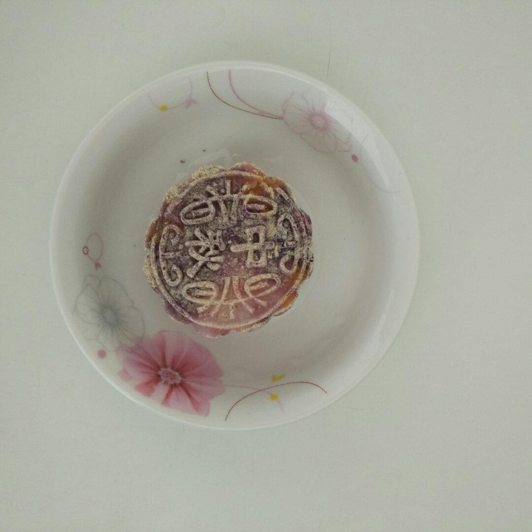 第一次月饼类之--紫薯山药糕