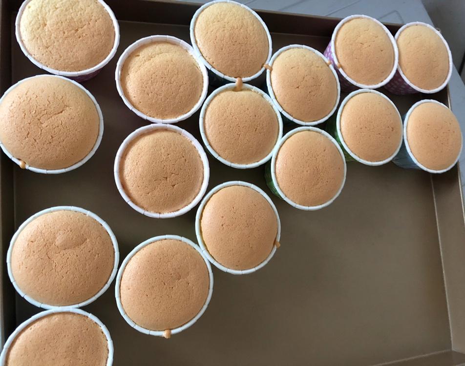 不回缩不开裂戚风纸杯蛋糕