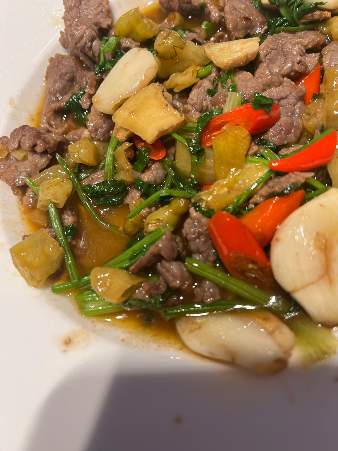 小炒黄牛肉，肉嫩味香！太好吃了简直是米饭杀手！