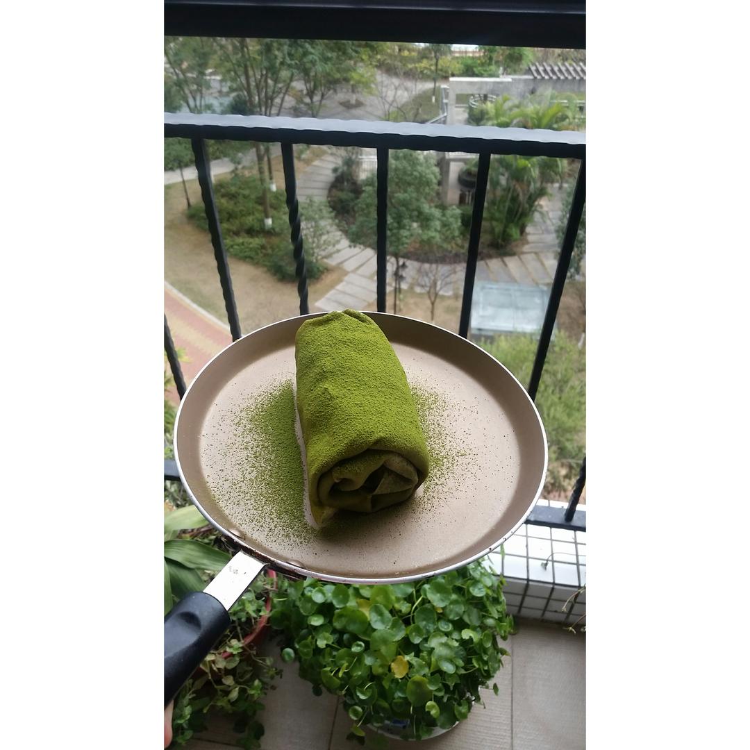 网红食谱│抹茶毛巾卷