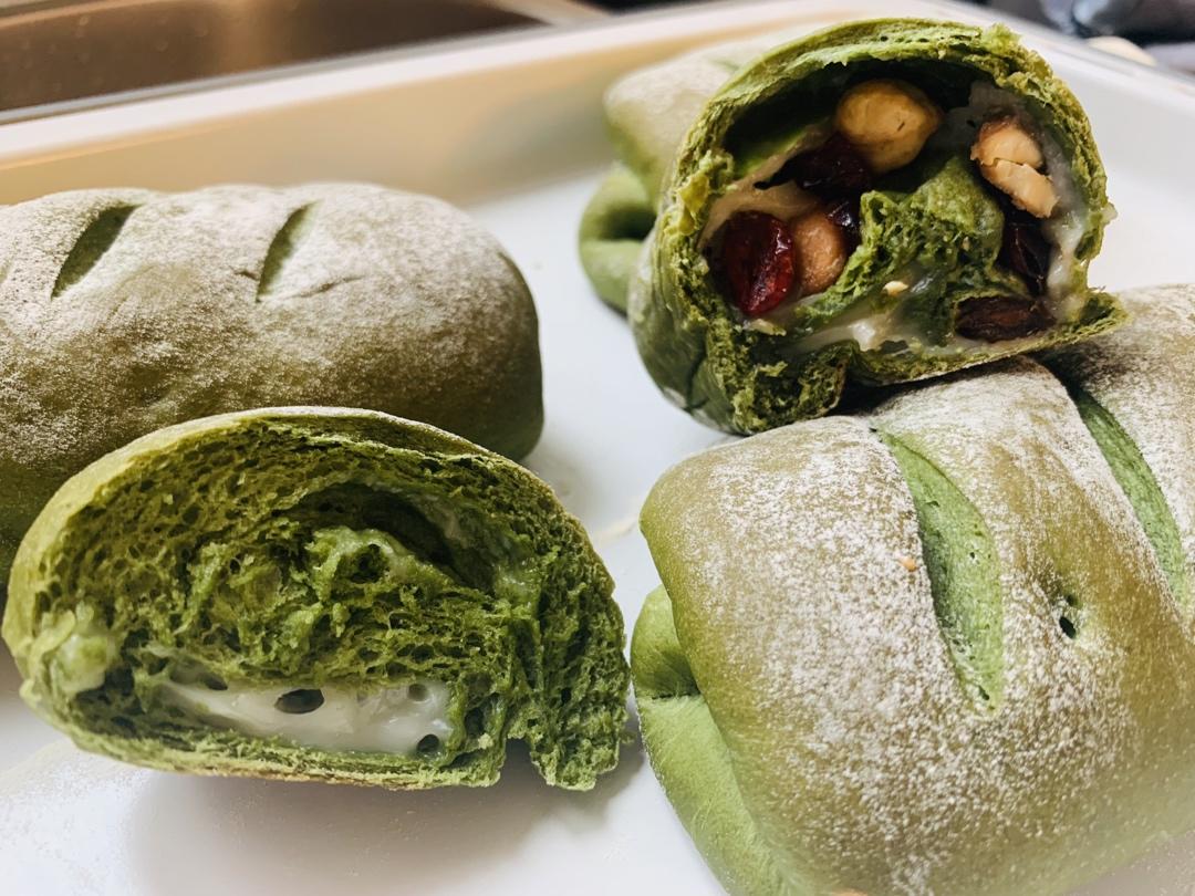 抹茶麻薯软欧包