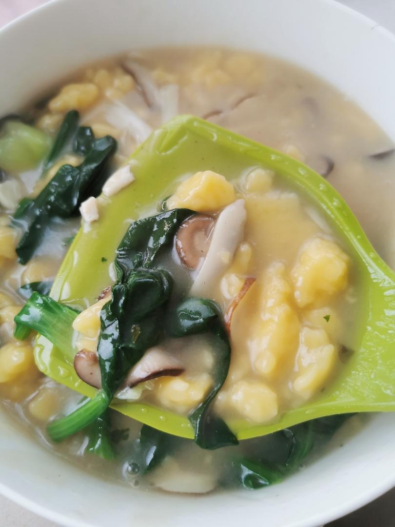 粗粮疙瘩汤之玉米面疙瘩汤的做法