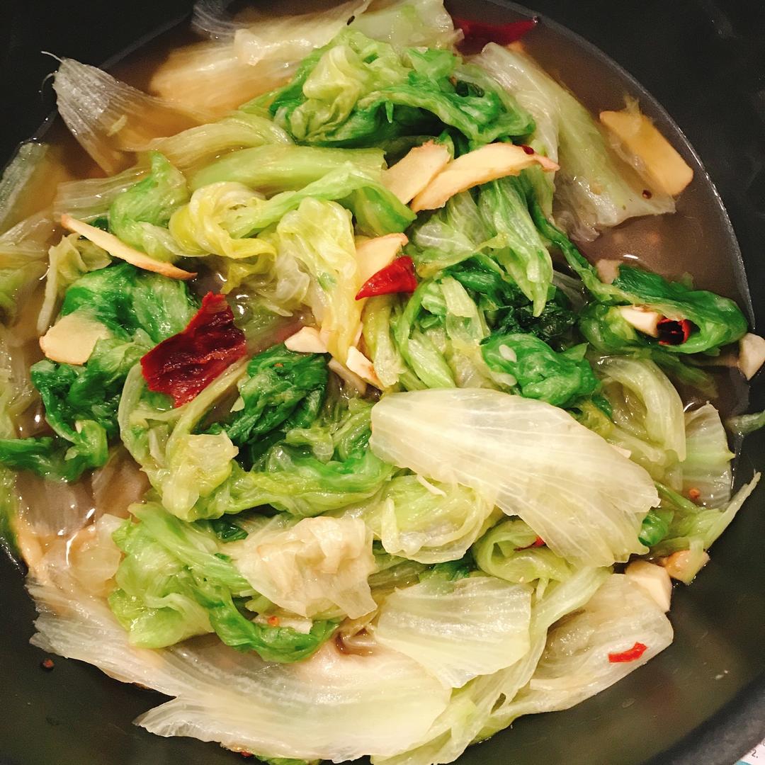 炝炒生菜