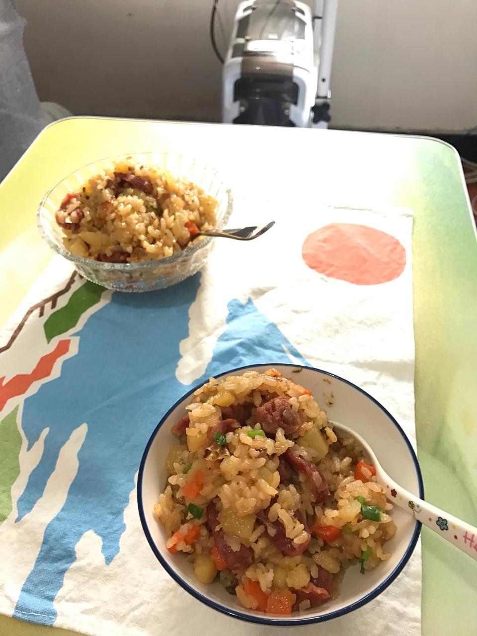 好吃上天的腊肠焖饭