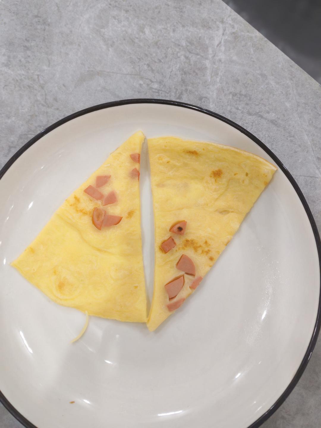 简单快手蔬菜鸡蛋煎饼