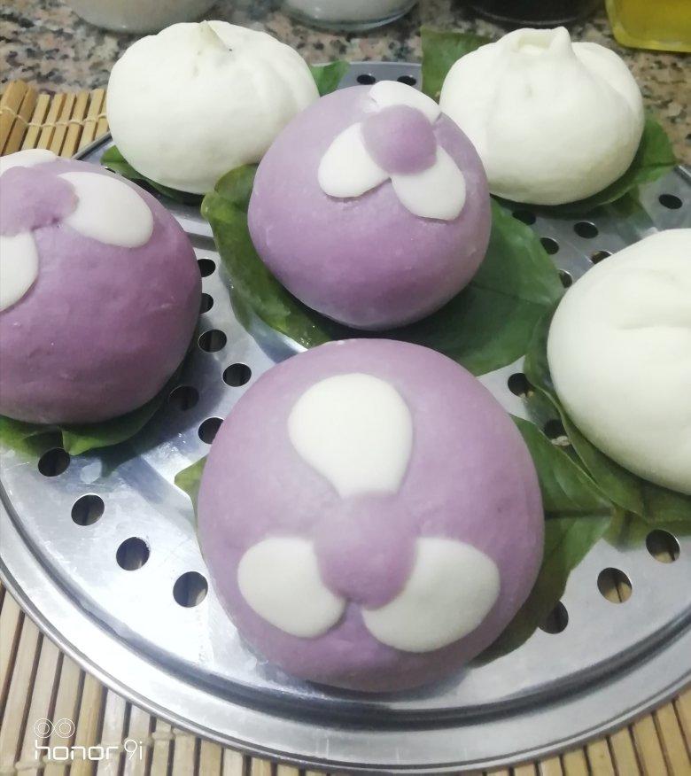 紫薯豆沙包