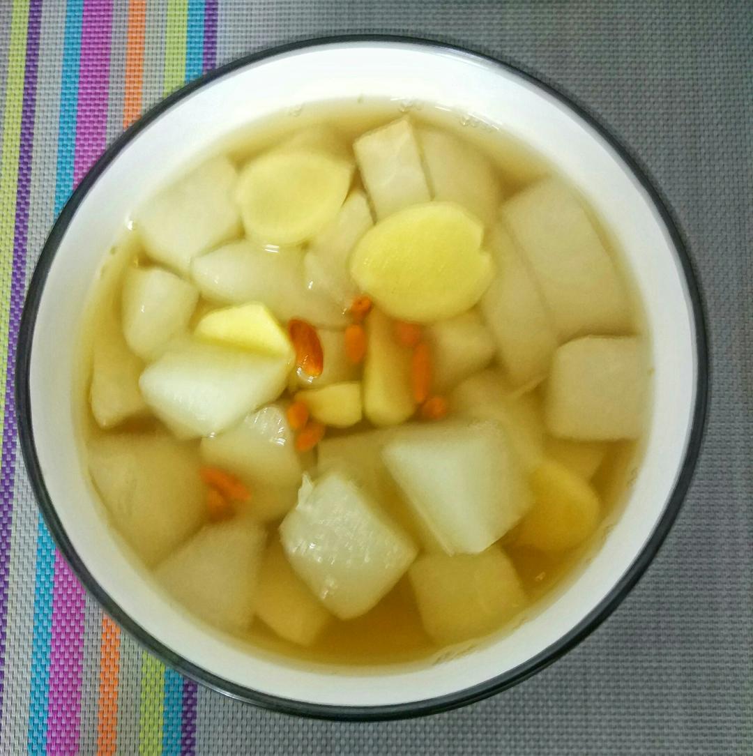 雪梨姜汤(治疗感冒)