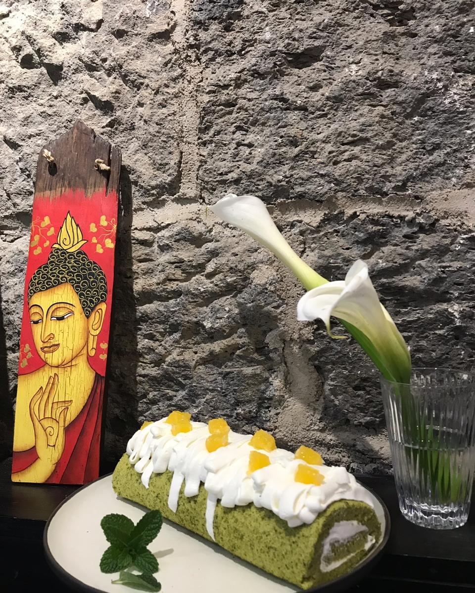 抹茶红豆蛋糕卷