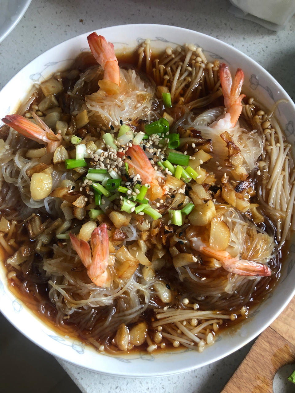 粉丝蒸虾球（吉利虾球）