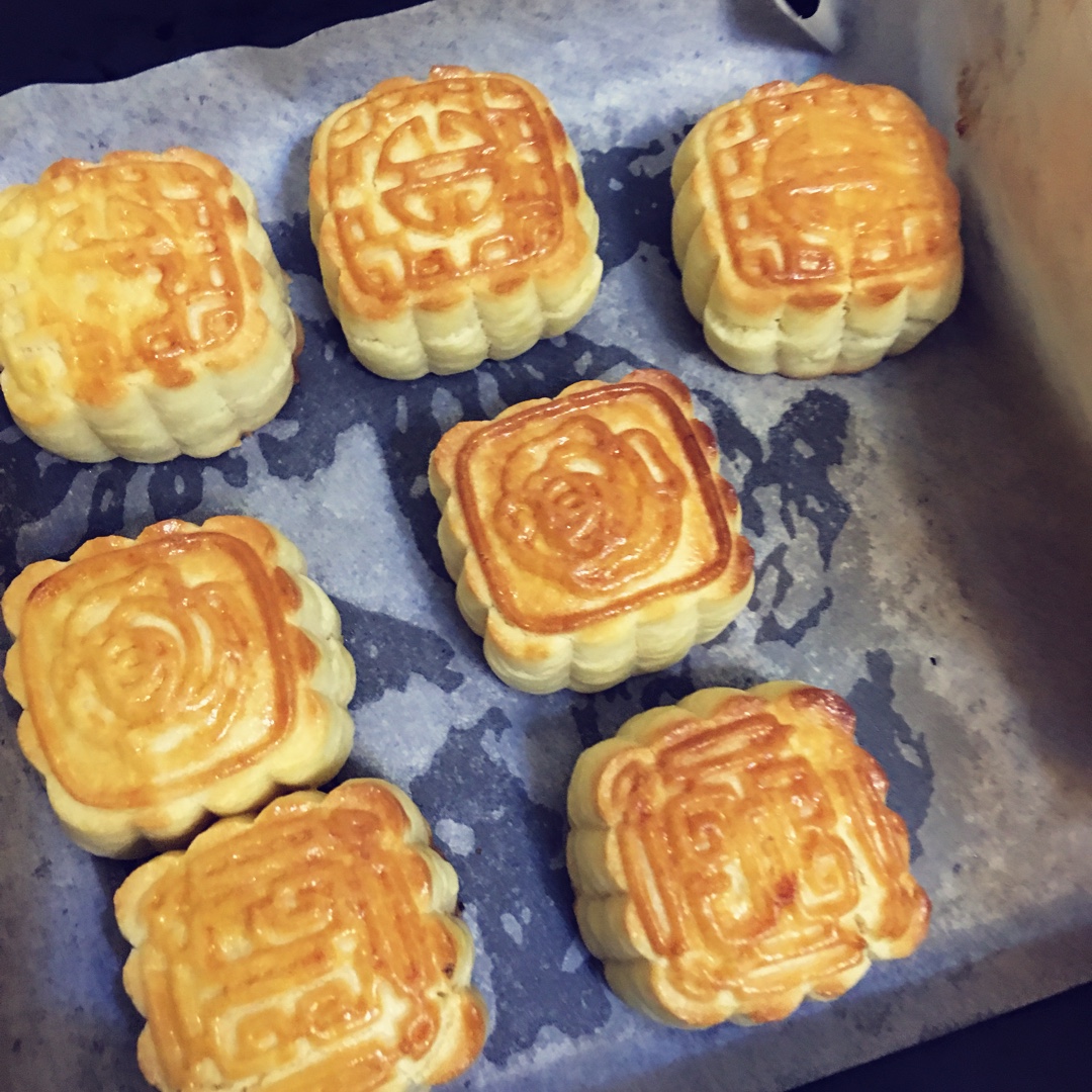 美心神还原！脆皮奶黄月饼（无需回油）