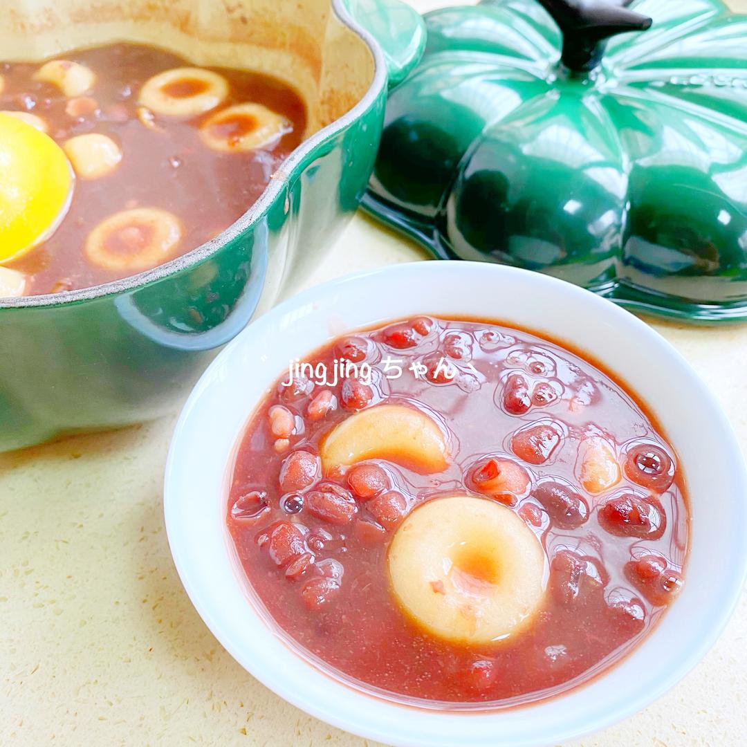 日式白玉善哉/陈皮年糕红豆沙▎铸铁锅的做法