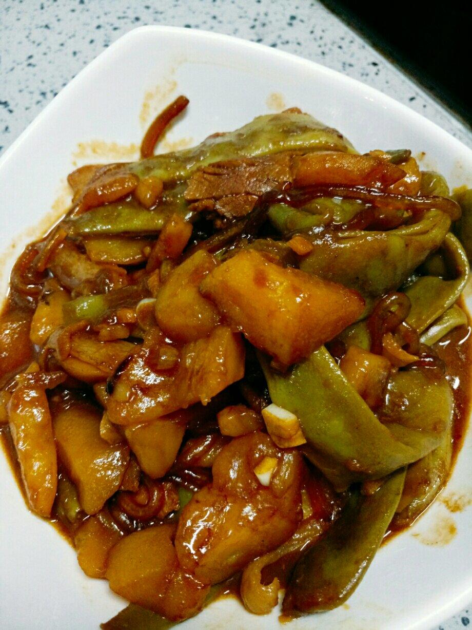 土豆炖豆角