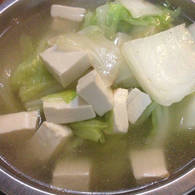 白菜豆腐汤
