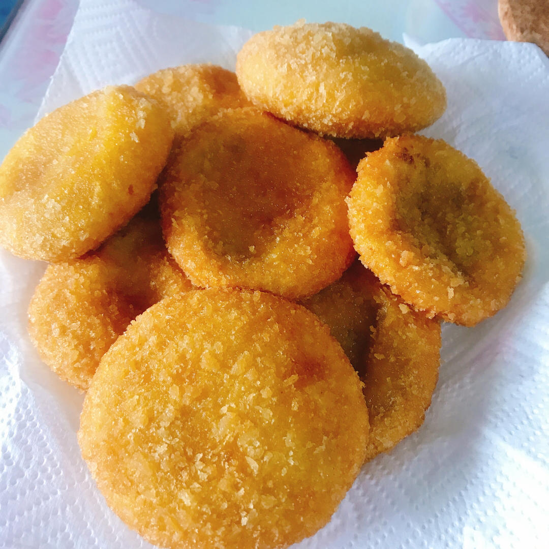 红糖馅的南瓜饼