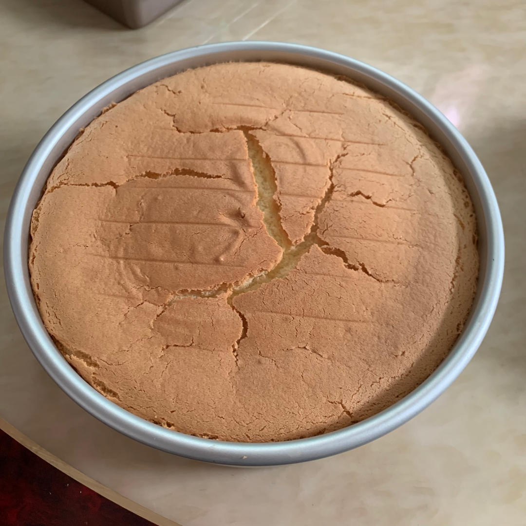 超好记八寸戚风蛋糕（后蛋法）