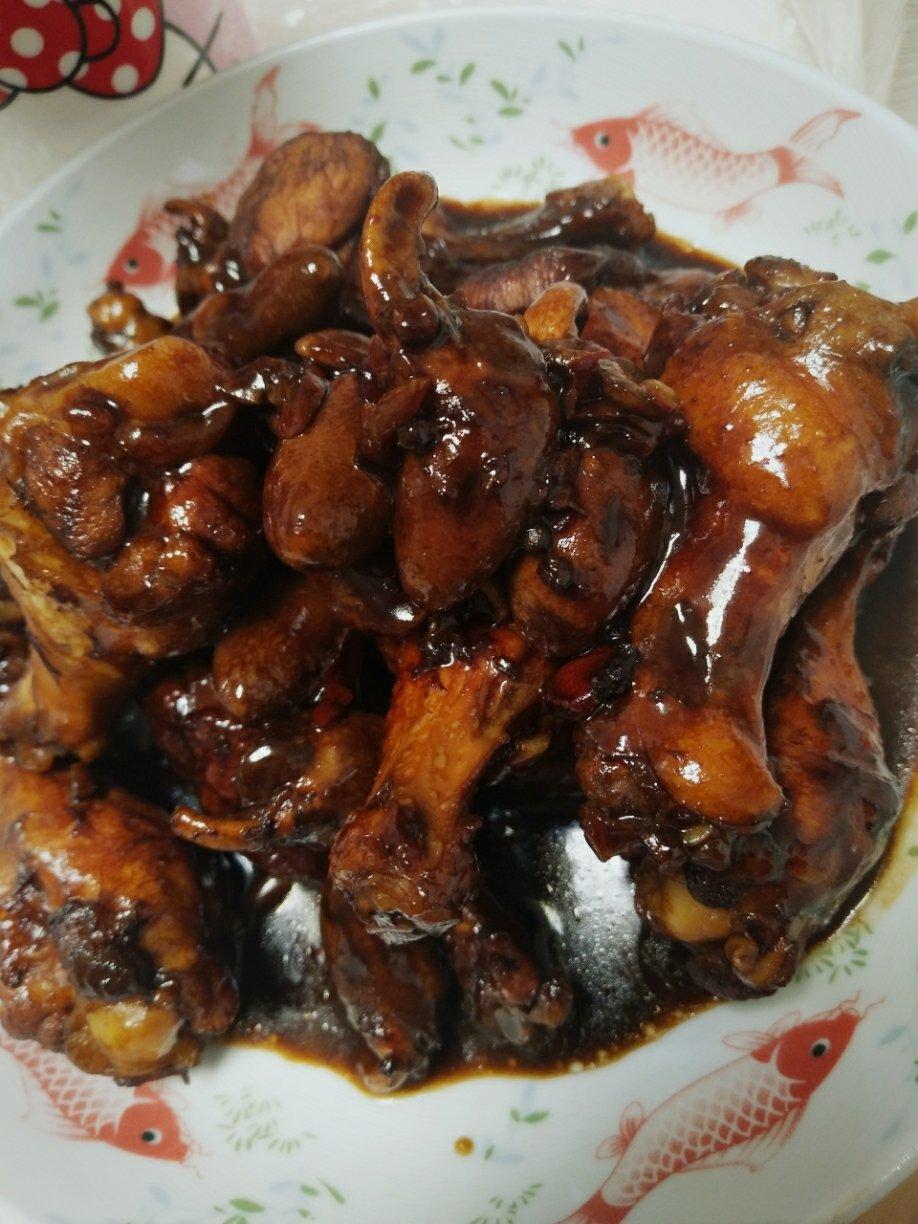 无油红烧鸡翅根