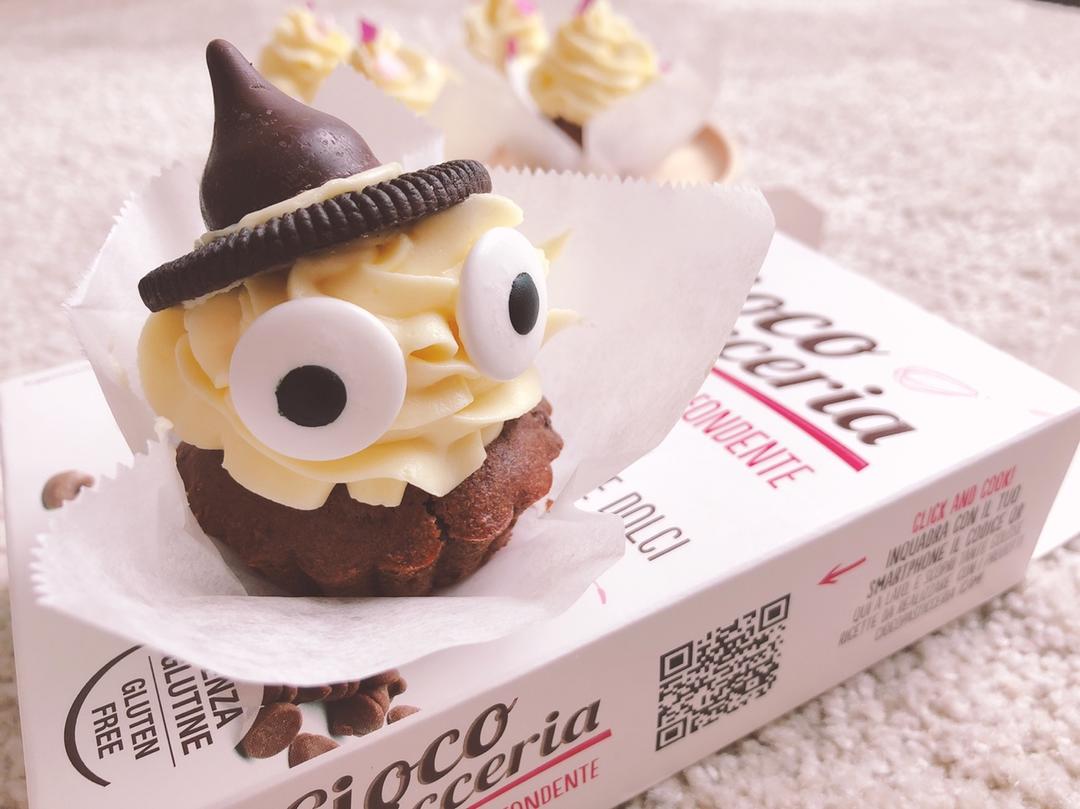 万圣节鬼怪蛋糕 超软巧克力马芬/阿猪烘焙视频：特别篇