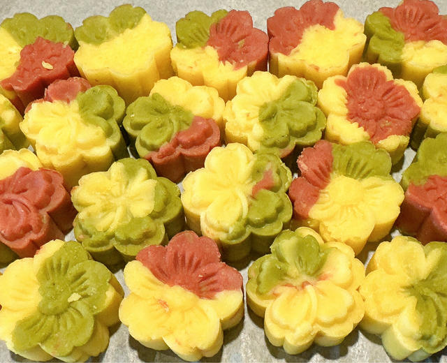 奶香绿豆糕的做法